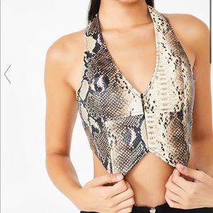 I AM GIA Python Penelope Halter Top